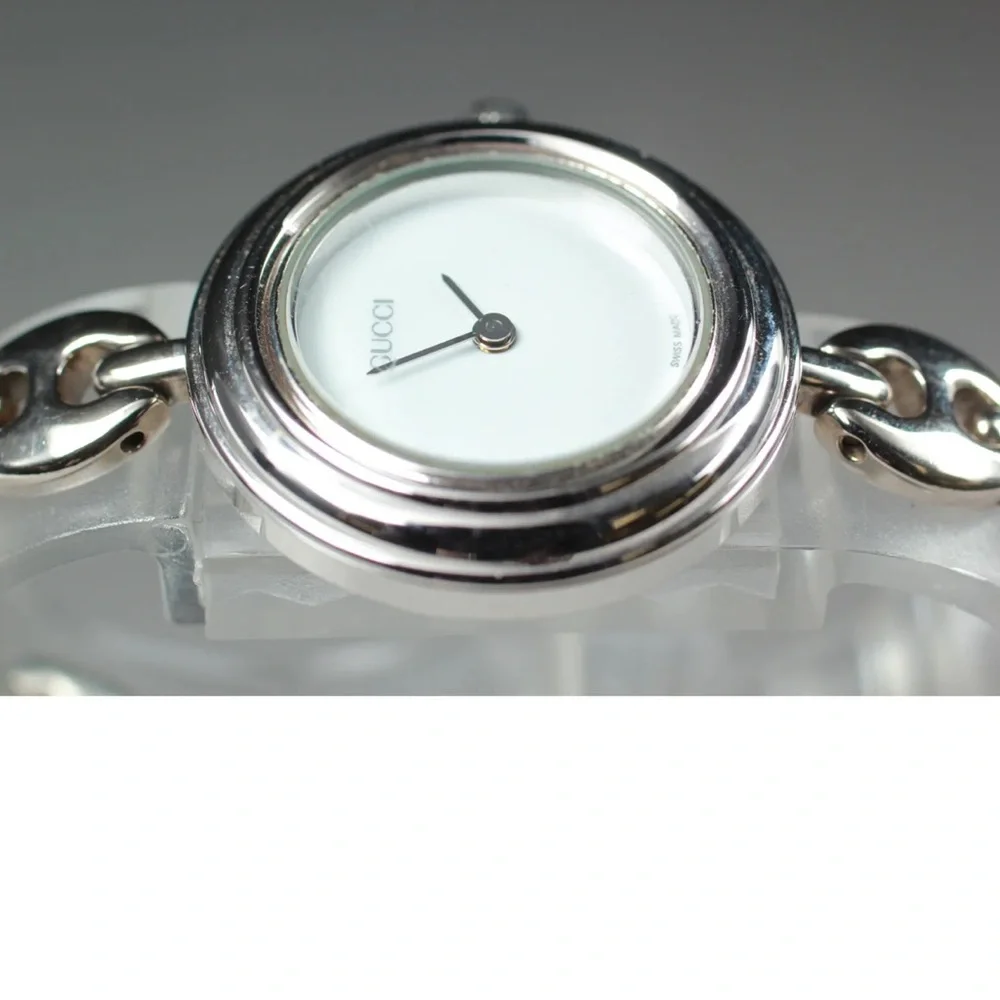 Gucci Silver Bracelet Watch Collectible